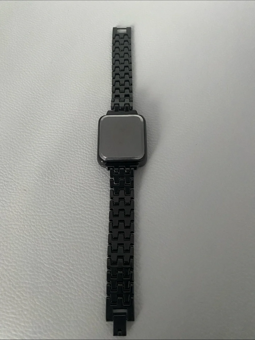 Women’s Black Digital Watch LED Touchscreen Rhinestone Square Face Watch